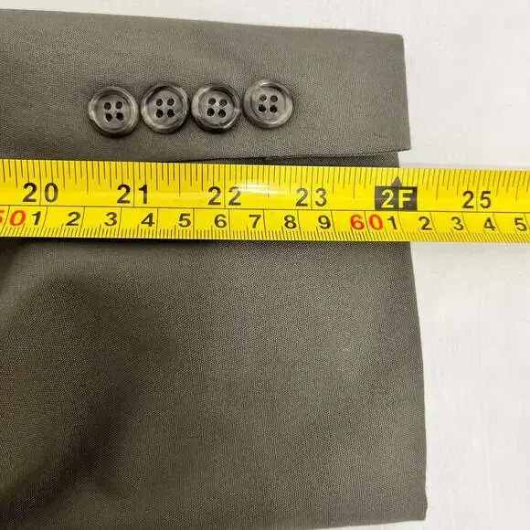 Brooks Brothers 346 Mens 44R Sport Coat Jacket Gray 3-Button Stretch Long Sleeve - Picture 12 of 13